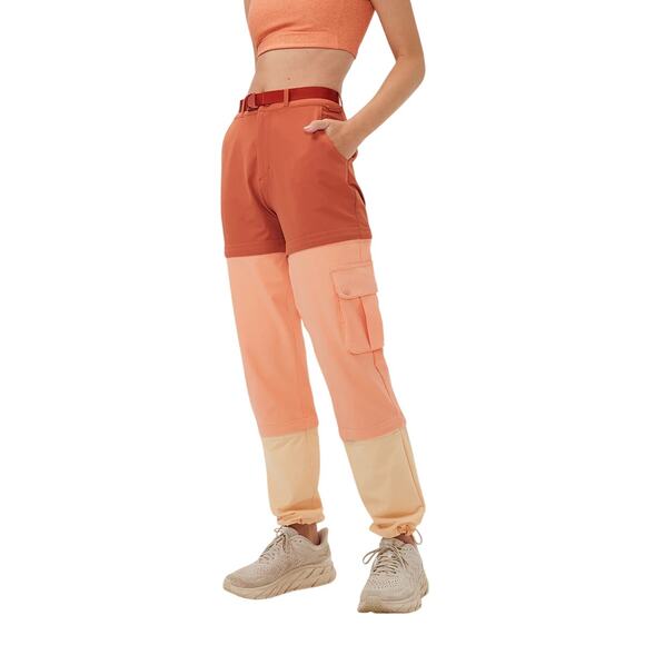 Outdoor Voices Pants - NWT Outdoor Voices Rectrek Zip-Off Pants XS Melon Colorblock Gorpcore Hiking